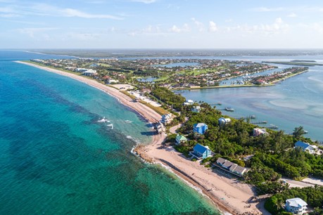 aerial view of beach