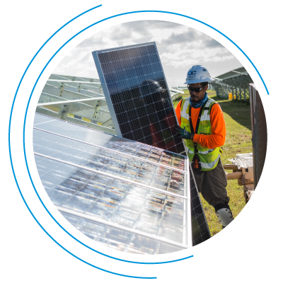 florida workforce development programs man installing solar panel