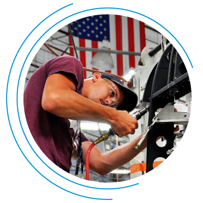 man working in manufacturing man working in manufacturing