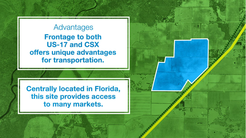 Highway 17 industrial site map