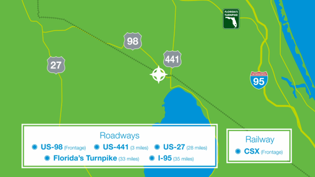 Okeechobee Commerce Park map